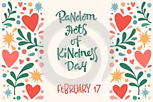 Holiday card for Random Acts of Kindness Day