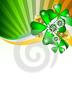 Holiday card on St. Patrick`s Day
