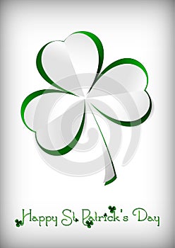 Holiday card on St. Patrick`s Day