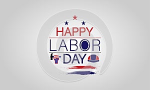 Holiday Cheer with this Labor Day USA Flag Text Illustration