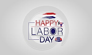 Holiday Cheer with this Labor Day USA Flag Text Illustration