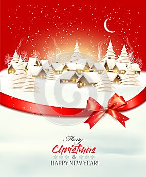 Holiday christmas winter background