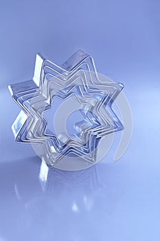 Holiday cookie cutter stars