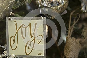 Holiday decorations, Christmas ornament Joy