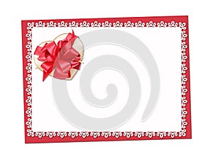 Holiday delicate, lacy card. St. Valentines day. Confess his love