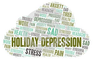 Holiday Depression word cloud