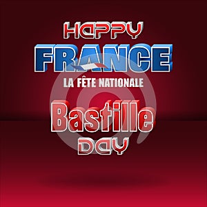 Bastille day, National holiday of France