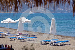 Holiday destination area in Cyprus during summer heat