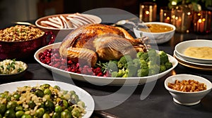 holiday dinner turkey food