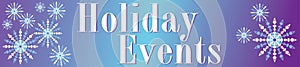 Holiday Events Banner