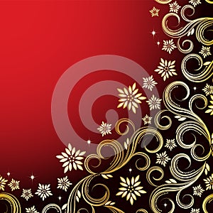 Holiday floral background