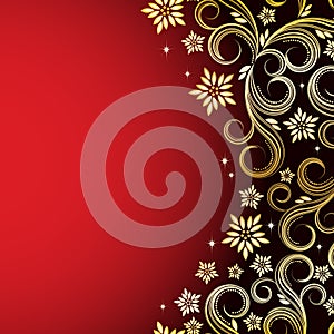 Holiday floral background