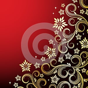 Holiday floral background.