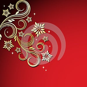 Holiday floral background.