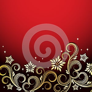 Holiday floral background.