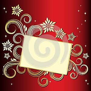 Holiday floral background