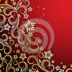 Holiday floral background