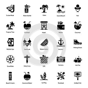 Holiday Fun Flat Icons Pack