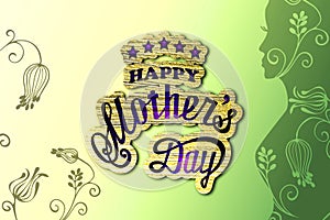 Happy mother`s day - card