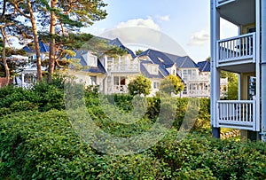 Holiday homes in Binz on the island of RÃÂ¼gen on the Baltic Sea. Mecklenburg-Vorpommern, Germany