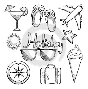 Holiday icon set