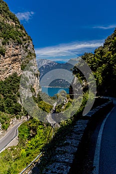 Holiday and Italian summer feeling along Lake Garda - Italy/Europe