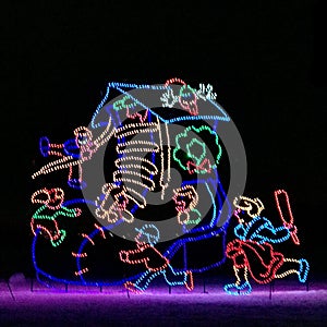 Holiday Light Display, Edmonton, Alberta, Canada