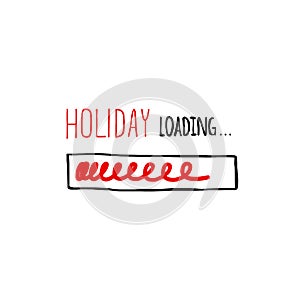 Holiday, loading. Progress bar design. Spring