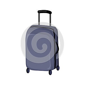 holiday luggage bag cartoon vector illustration