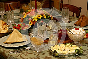 Holiday Meal Table Setting