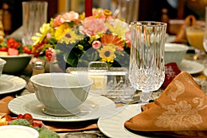 Holiday Meal Table Setting