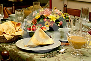 Holiday Meal Table Setting