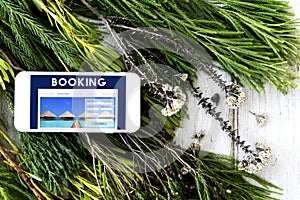 Holiday Reservation Website Interface Concept