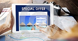 Holiday Reservation Website Interface Concept