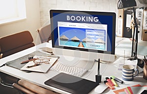 Holiday Reservation Website Interface Concept