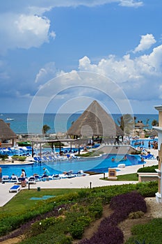 Holiday resort pools photo