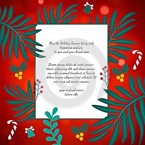 Holiday season, christmas, organic natural poster