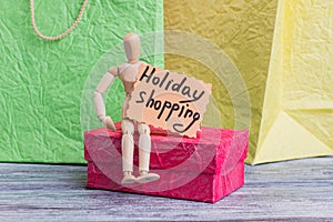 Holiday shopping concept.