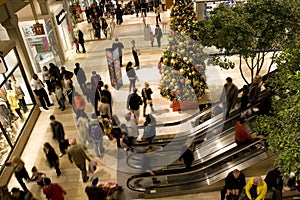 Holiday shopping mall