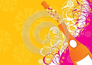 Holiday sparks, vector