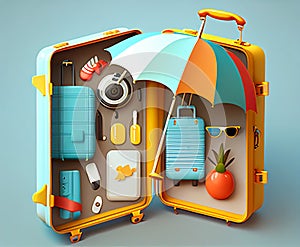 Holiday Suitcase illustration