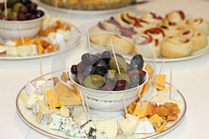 Holiday table with treats photo