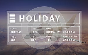 Holiday Travel Tourism Relaxation Graphic Concept