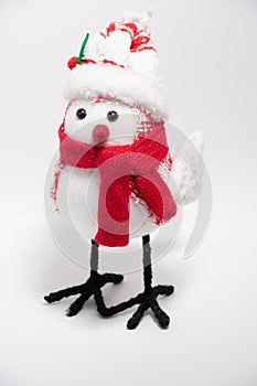Holiday winter bird handcrafted decoration photo