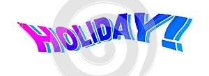 Holiday!, creative design, purple photo