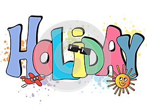 Holiday written background