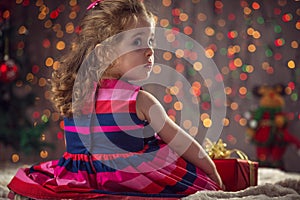 Holidays, presents, christmas, childhood and people concept - be