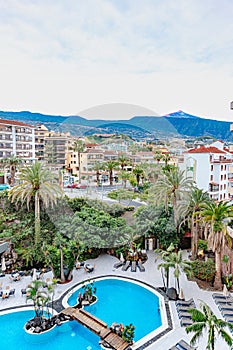 Holidays in Tenerife swimming pool and Teide