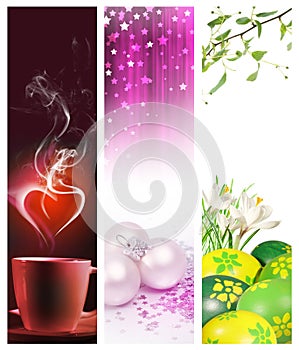 Holidays vertical banners