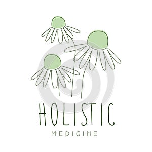 Holistic medicine logo symbol vector Illustration